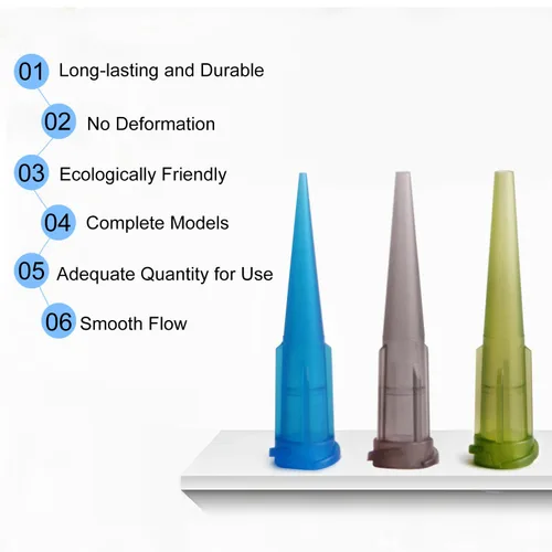 Vista 3 de Utoolmart 120 agujas dispensadoras de líquido de punta roma de plástico de 14 Ga para aplicador de bricolaje de laboratorio de aceite