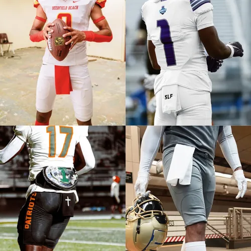 Vista 4 de SLEEFS Toalla Básica Negra de Fútbol Americano