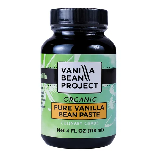 Pasta orgánica de vainilla | Necesidad de hornear | Vainilla pura para cocinar | Vanilla Bean Project | 4 onzas