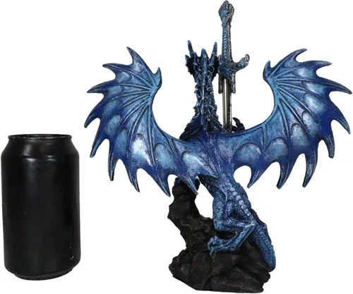 Vista 7 de Ebros Sea Blade Ruth Thompson - Estatua de dragón con abridor de letras, espada de daga de 11.75 pulgadas de alto, colección de la serie de hojas