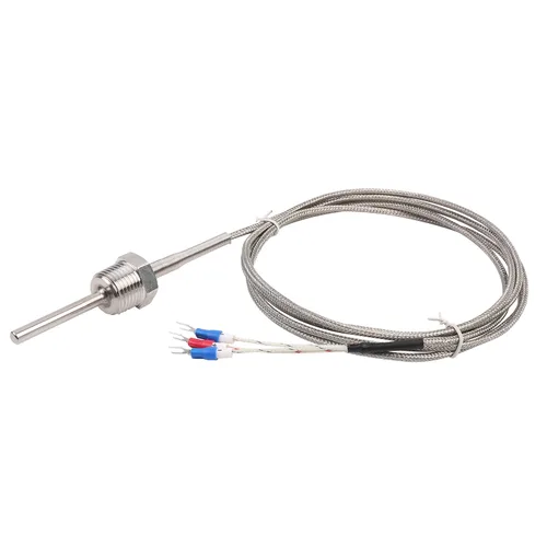 Vista 8 de Termopar tipo K impermeable - Sonda de sensor de temperatura a tierra Jaybva para controlador de temperatura PID de dos alambres de acero inoxidable