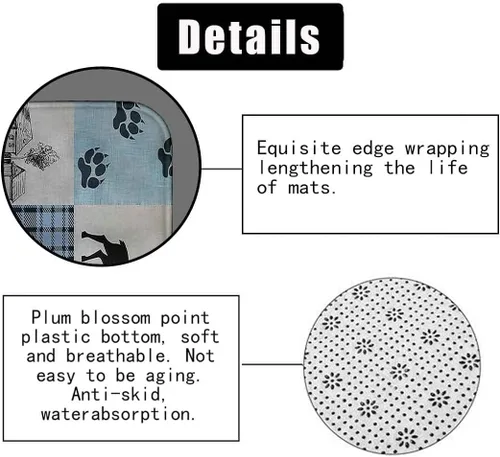 Vista 25 de Camille&Andrew - Juego de 4 cortinas de ducha de tela de ciervo rústico negro, alce, alce, pino, luna, casa de campo, panel rústico, tablero