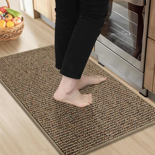Vista 26 de BEQHAUSE Alfombras de cocina de 20 x 32 pulgadas, antideslizantes, para piso, súper absorbentes y resistentes a las manchas, lavables a máquina