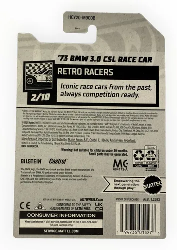 Vista 2 de Hot Wheels Coche de carreras BMW 3.0 CSL Super Treasure Hunt TH 34/250 2021 2022 '73