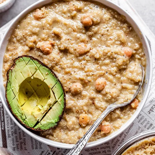 Vista 4 de Suncore Foods Copos de Quinua Blanca Orgánica, Sin Gluten, Sin OGM, 8 oz (1 Paquete)