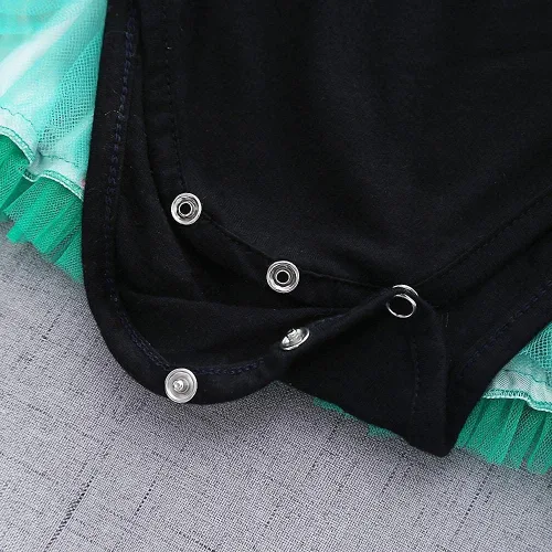 Vista 5 de Dressy Daisy Mameluco de princesa para bebé niña, disfraz para Halloween y cumpleaños con diadema