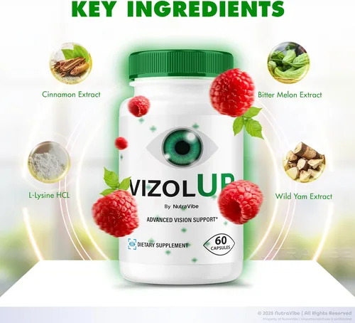 Vista 5 de VizolUp Cápsulas – Suplemento Vizol Up con ingredientes naturales Fórmula premium para el cuidado de los ojos para claridad visual, soporte
