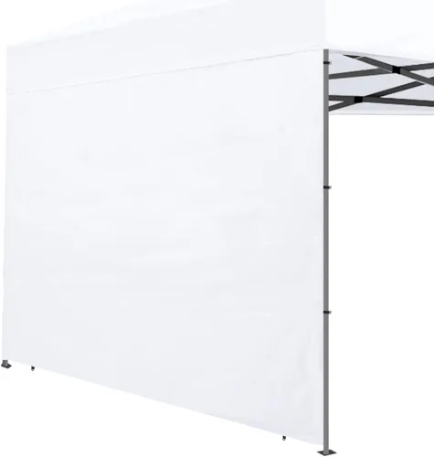 Vista 23 de Joramoy Paredes laterales de carpa para toldo desplegable de 8 x 8, pared solar instantánea con capa impermeable y de protección UV, pared de toldo