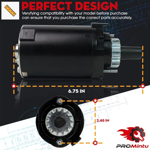 Vista 7 de Motor de arranque de 14 dientes que sustituye al tractor de césped Cub Cadet Serie 1000 LT1040 LT1042 LT1045 i1042 i1046 LTX1040 LTX1042 LTX1045