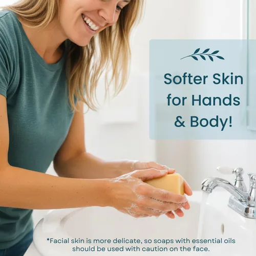 Vista 8 de Barra de jabón de leche de cabra, cúrcuma, de primera calidad, hecha a mano con leche real en Estados Unidos, grande (5 onzas), jabón de cabra