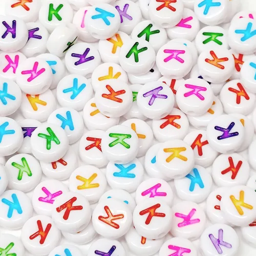 Vista 10 de 300PCS Letter Beads 4X7mm Acrylic Alphabet Beads Vowel Letter A Beads for Jewelry Making DIY Bracelets Necklaces Key Chains (A-300PCS)