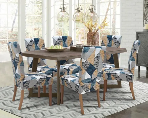 Vista 43 de SPRINGRICO Juego de 4 fundas para sillas de comedor, fundas elásticas para sillas de comedor, de elastano lavables, fundas para sillas Parsons