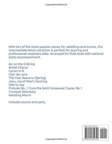 Vista 2 de 10 Wedding Duets for 2 Flutes and Piano