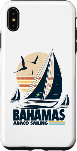 Vista 11 de Abaco Sloop Sailing Bahamas Regatta Sailboat Bahamian Flag Case for iPhone 16