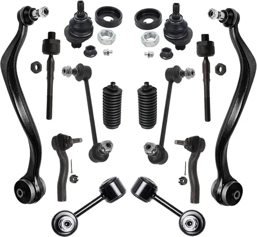 Vista 11 de Detroit Axle - Kit de suspensión frontal de 14 piezas para Honda Accord 08-12 2008 2009 2010 2011 2012, 4 brazos de control con rótulas + 4 barras