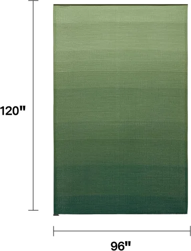 Vista 48 de Fab Habitat Alfombra Rayada para Exteriores - Impermeable, Resistente a la Decoloración, Sin Arrugas, Reversible - Plástico Reciclado Premium