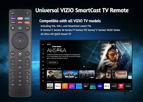 Vista 3 de Mando a distancia de repuesto OEM XRT140 para todos los televisores inteligentes VIZIO Smartcast D/E/M/P/V/PX