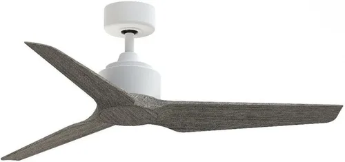 Vista 8 de Fanimation TriAire Custom 48 In Ceiling Fan, Black, Black Blades Light kit sold separately. Damp rated for indoor/outdoor use. Remote included.