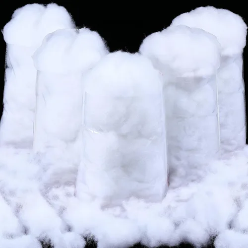 Vista 10 de Shappy 800 g / 28.22 onzas Nubes Falsas de Navidad de Nieve Artificial en Blanco, Fibra de Nube Flautosa, Decoración Artificial Suave de Algodón