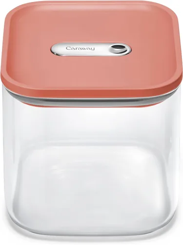 Vista 13 de Caraway Recipiente hermético de vidrio de 1 cuarto de galón con tapa, contenedor de almacenamiento de cocina no tóxico, sin BPA, apilable