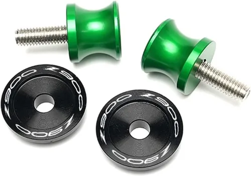 Vista 4 de Motorcycle Swingarm Slider Spools 8MM Stand Screws Cover for Kawasaki Z900 Z 900 2017-2022 2021 Anti-Fall Frame Sliders (Color : B Black)