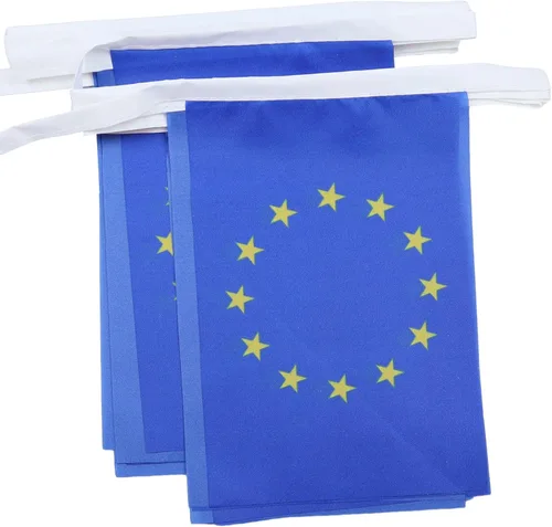 Vista 178 de Guatemala 19.7 ft BUNTING Flag 20 banderas 9'' x 6'' - Banderas de cuerda guatemalteca 5.9 x 8.3 in - AZ FLAG