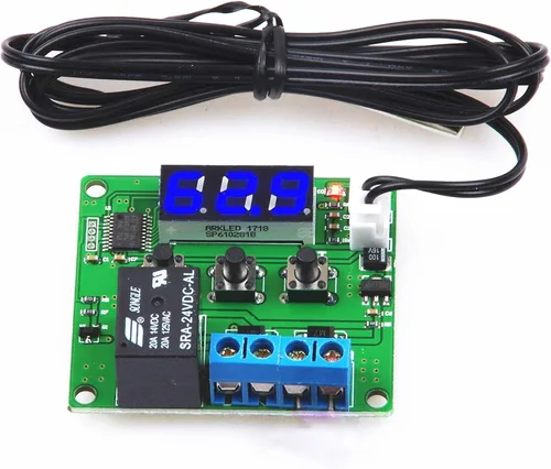 Vista 8 de NOYITO Módulo controlador de temperatura digital de -58℉ a +257 ℉ Interruptor de control de temperatura NTC Sonda de sensor impermeable - Pantalla