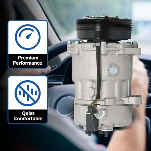 Vista 6 de WFLNHB Compresor de CA con embrague de repuesto para Beetle Golf Jetta 2001-2005 CO 1233JC