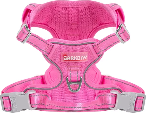 Vista 12 de BARKBAY Arnés para perro sin tirones para perros pequeños, ajustable, reflectante, cómodo, sin estrangulamiento, resistente, perfecto