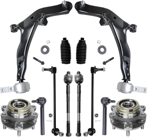 Vista 418 de Detroit Axle - Kit de cubos de rodamiento de rueda delantera de 6 piezas para Dodge Dart 2013-2016, Chrysler 200 2015-2017, 2 cojinetes de rueda