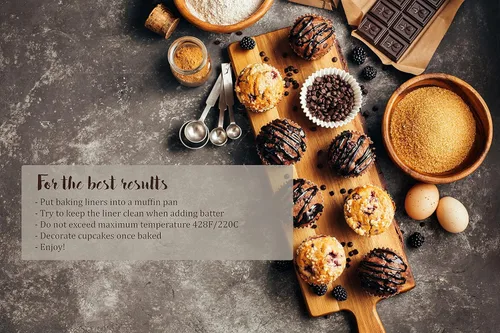 Vista 5 de SimpleGood Blanco Lotus Style Baking Cups Tamaño Medio Cupcake Liners Muffin Liners Graseproof Paper 100