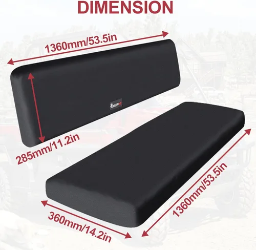 Vista 6 de StarknightMT UTV Mule Pro - Fundas de asiento 1680D compatibles con Kawasaki Mule PRO-FXT FX DXT DX 2015-2023, fundas de asiento impermeables