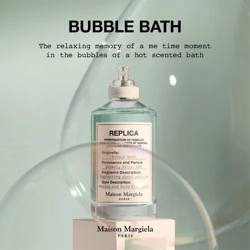 Vista 4 de Maison Margiela - Replica - Bubble Bath Eau de Toilette - Fresh Fragrance - With Soap Bubbles, Rose & Coconut Milk