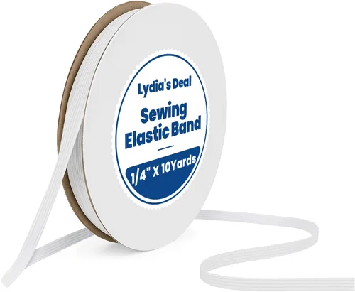 Vista 17 de Lydia's Deal Cordón elástico de 1/8 de pulgada (3mm) x 50 yardas, cuerda elástica, bandas elásticas para tejer, costura, manualidades, bricolaje