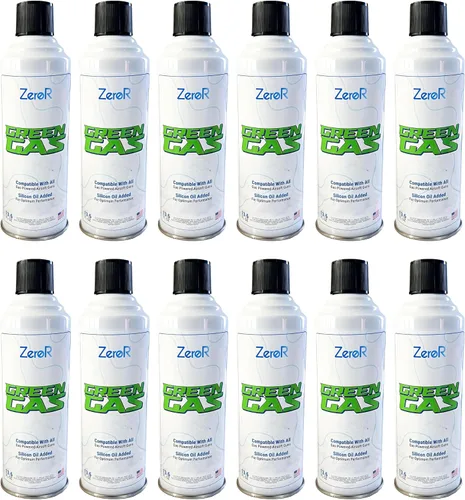 Vista 11 de ZeroR® Green Gas Fuel for Airsoft Pistols 13.5 fl oz Each (11.8 oz by Total Weight)