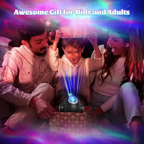 Vista 7 de Proyector Star Galaxy para dormitorio, proyector de luz nocturna de perro robot, lámpara LED de techo de nebulosa estrellada con altavoz Bluetooth