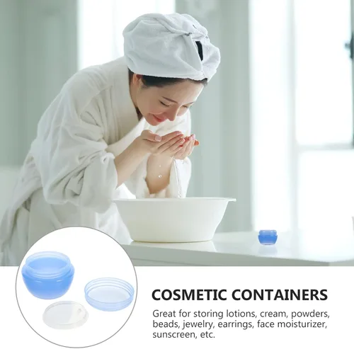 Vista 7 de Caja de plástico para crema y leche, tarro de cosméticos de plástico, envases de crema cosmética, tarros de plástico con encantos de plástico, tarro