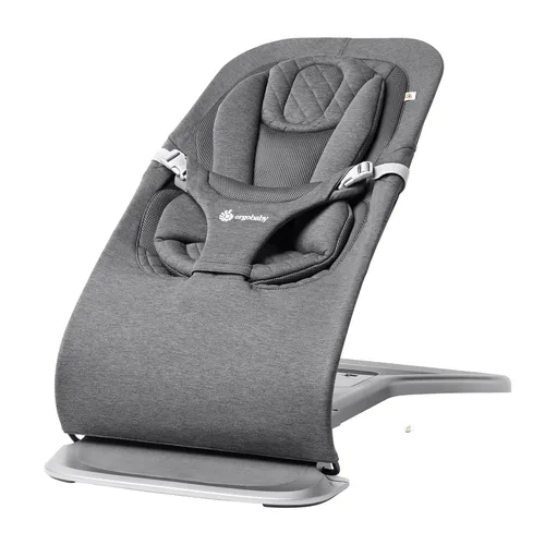 Ergobaby Evolve Hamaca 3 en 1, Asiento Hamaca para Bebé Ajustable de Múltiples Posiciones, Se Adapta de Recién Nacido a Niño Pequeño, Carbón