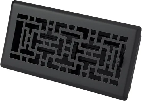 Vista 13 de Registro de piso de diseño oriental de 4 x 12 pulgadas en acabado de bronce metálico, cubiertas de ventilación para piso del hogar, cubiertas