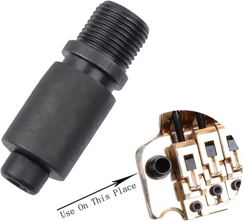 Vista 5 de 2 unids negro doble puente basculante enchufe de brazo trémolo enchufe Whammy Bar Jack para guitarra eléctrica Floyd Rose Trémolo Bridge System