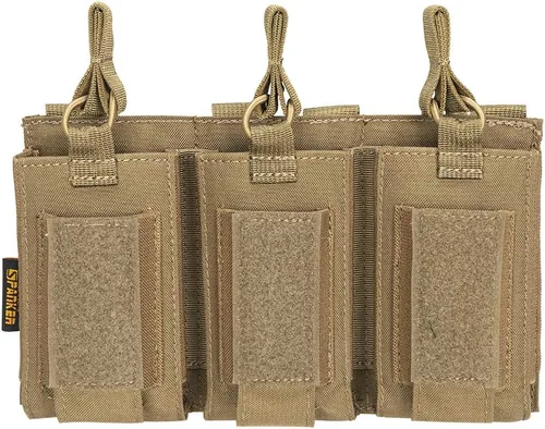 Vista 21 de EXCELENTE ELITE SPANKER - Funda de munición de tipo MOLLE con parte superior abierta, individual/doble/triple, para cargadores elásticos de rifle M4