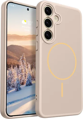 Rayboen Funda magnética para Galaxy S24+ Plus, color caqui A-caqui