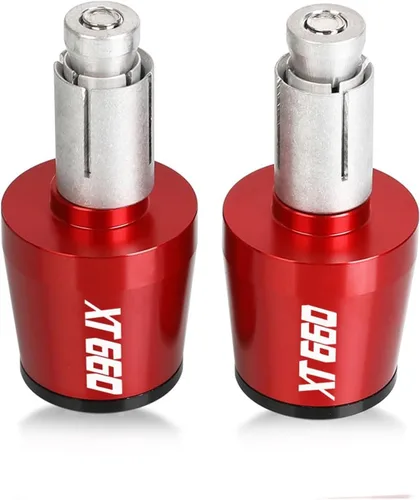 Vista 10 de Motorcycle Handle Bar Ends Handlebar Grips Cap Anti Vibration Silder Plug for Yamaha XT660R XT660X XT660Z XT660 R/X/Z 2004-2017 (Color : Black- Gold)