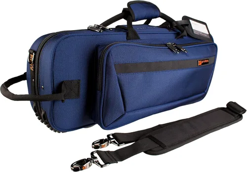 Vista 2 de Protec Funda para válvula Pro PAC contorneada para trompeta, color azul, modelo PB301CTBX y Pro Tec L226SP Trompeta de 6 puntos