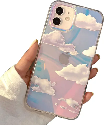 Vista 315 de I-MGAE-IN-AR - Funda diseñada para iPhone 12 y 12 Pro, diseño de mariposa plateada brillante, funda protectora de poliuretano termoplástico, suave