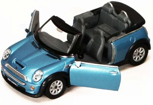 Vista 4 de KiNSMART - Mini Cooper S - Coche de juguete modelo de metal fundido a presión de 5 pulgadas a escala 1:28 (4 juegos convertibles)