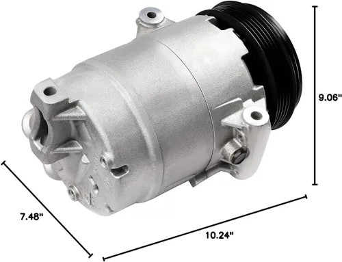 Vista 7 de ECCPP Compresor de aire acondicionado 2008-2012 apto para Chevrolet Malibu 2.4L 2007-2010 para Pontiac G6 2.4L AC Compresor con embrague
