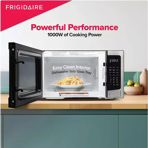 Vista 2 de FRIGIDAIRE Horno de microondas de acero inoxidable, multifunción, programable, 1.1 pies cúbicos 1000 vatios