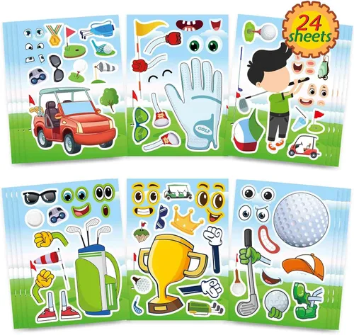 Vista 9 de Make-a-Birthday Cake Sticker para niños, haz tu propio pastel de cumpleaños