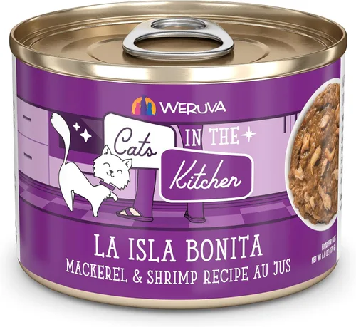 Vista 29 de Weruva Cats in The Kitchen, Kitty Gone Wild with Wild Salmon Au Jus - Alimento para gatos, lata de 6 onzas (paquete de 24)